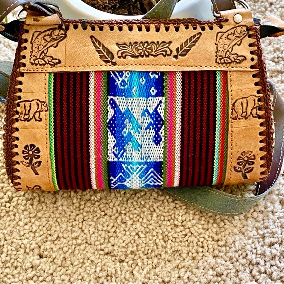 Native American handmade style crossbody purse - Picture 7 of 11